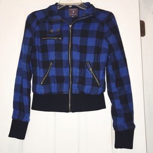 Plaid Bomber Jacket